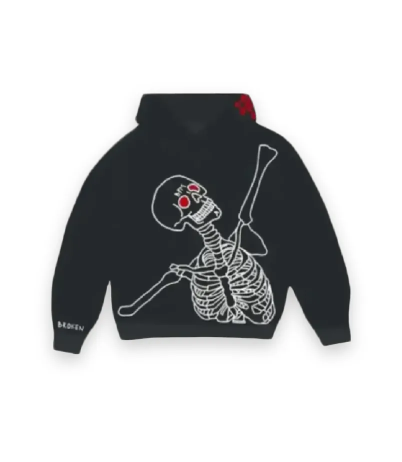Broken Plan Market Dark Hours Hoodie Black 1