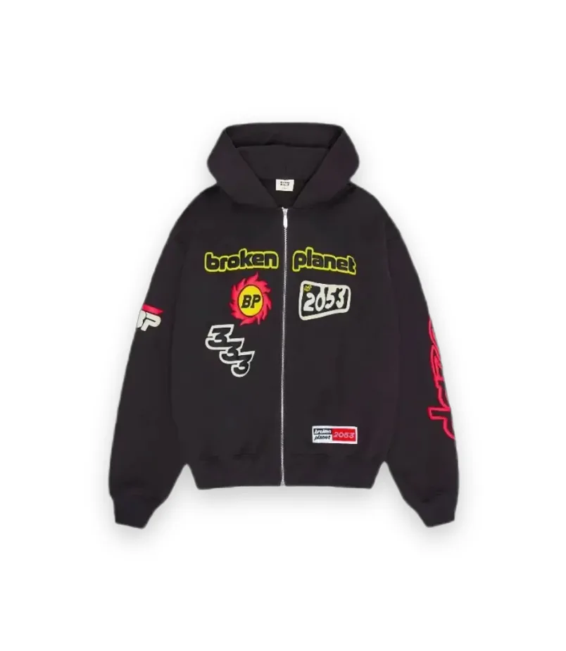 Broken Planet 2053 Zip Up Hoodie 1