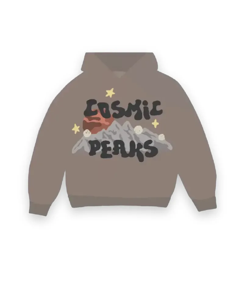 Broken Planet Cosmic Peaks Hoodie - Cinder Brown 1