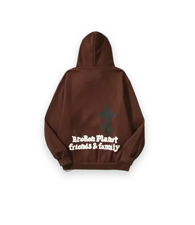 Broken Planet Drak Hours Hoodie Brown 2