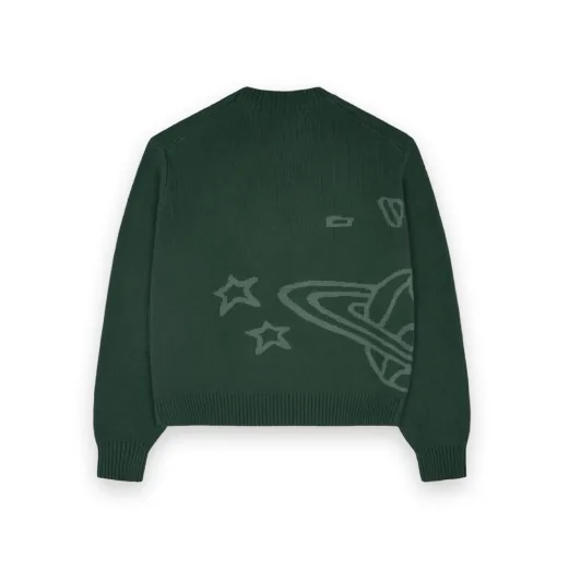 Broken Planet Knit Green Sweater 2