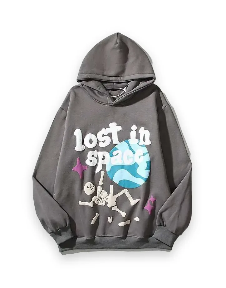 Broken Planet Lost in Space Hoodie- Gray 1