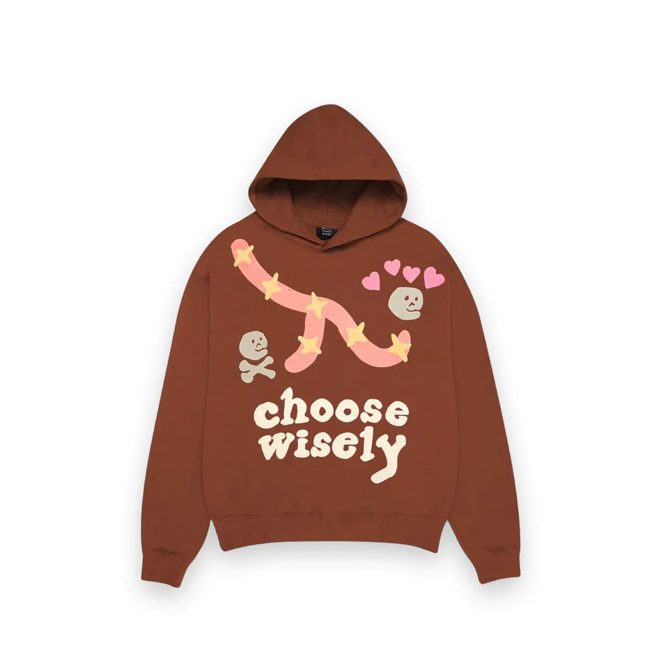 Broken Planet Market Choose Wisely Hoodie Brown 1