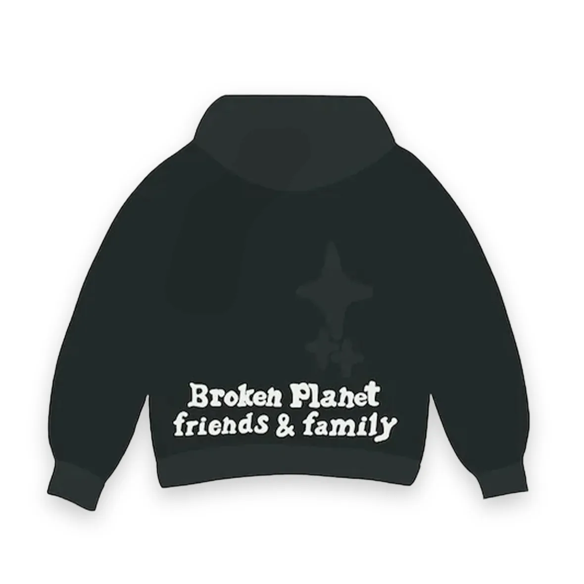 Broken Planet Market Dark Hours Vol. 2 Hoodie Soot Black 2