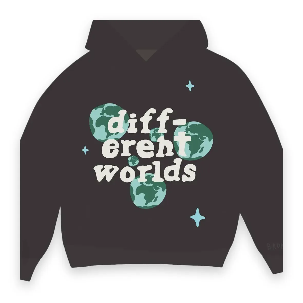 Broken Planet Market Different Worlds Hoodie Onyx 1