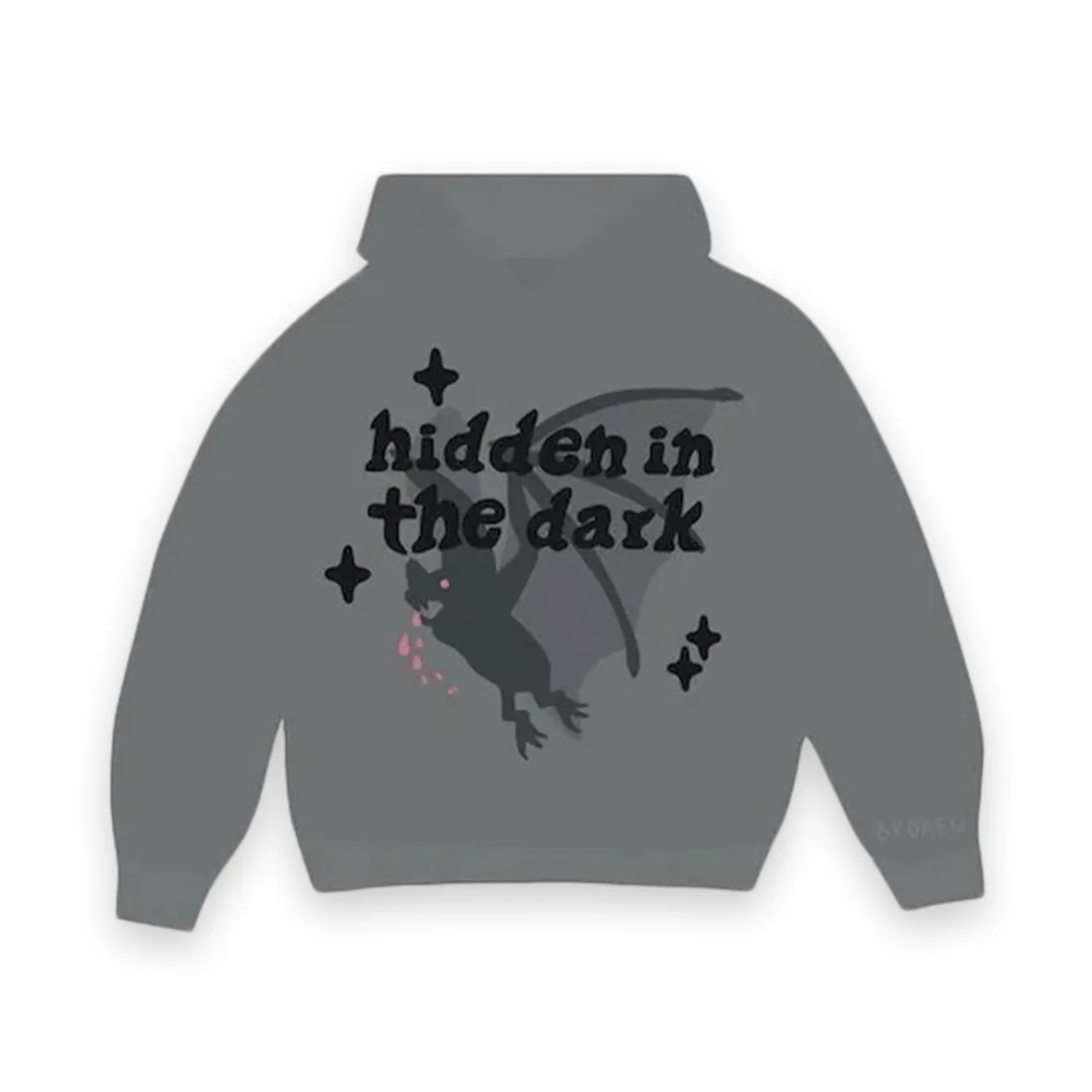 Broken Planet Market Hidden in the Dark Hoodie Shadow Grey 1