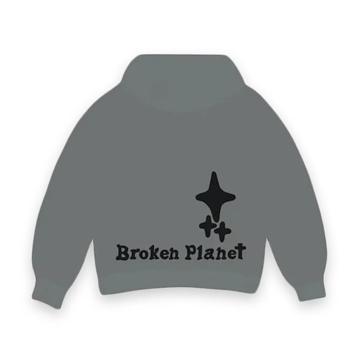 Broken Planet Market Hidden in the Dark Hoodie Shadow Grey 2