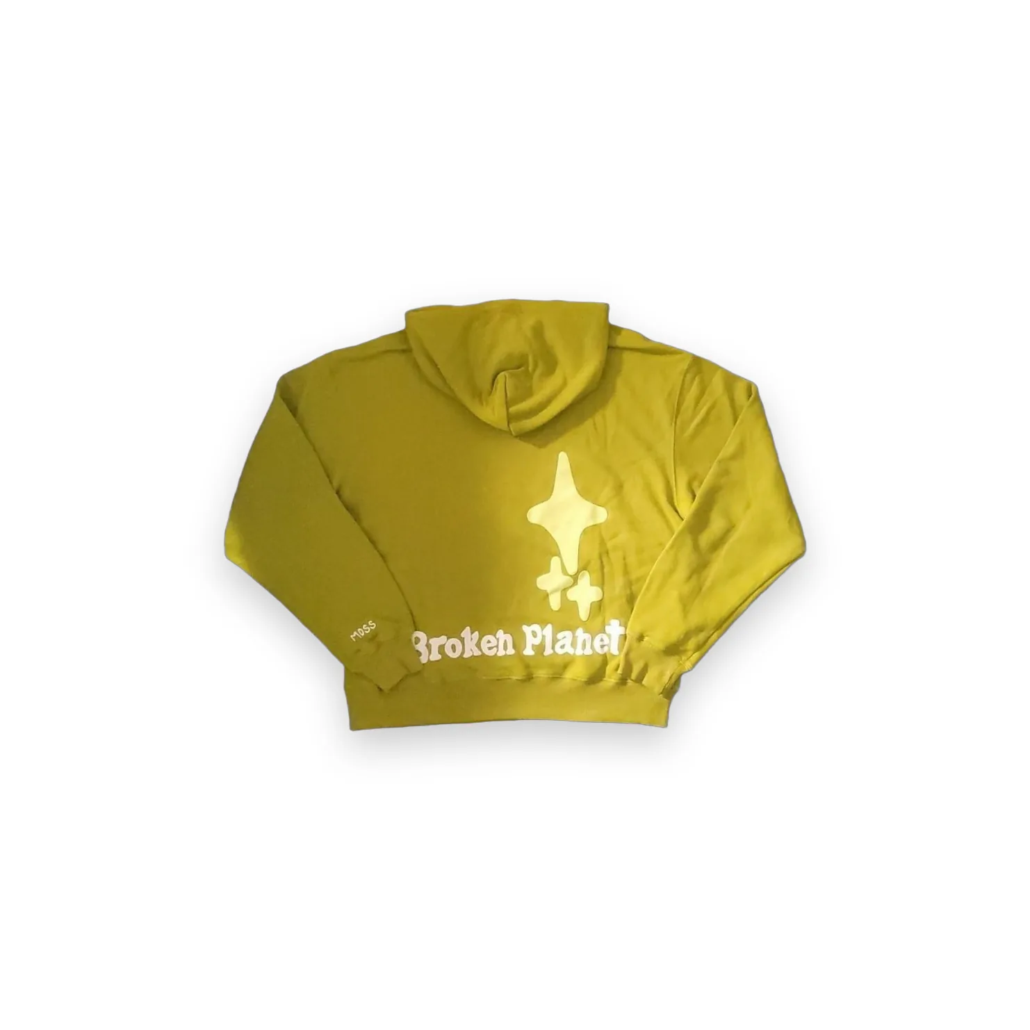 Broken Planet Market Logo Hoodie Lime 2