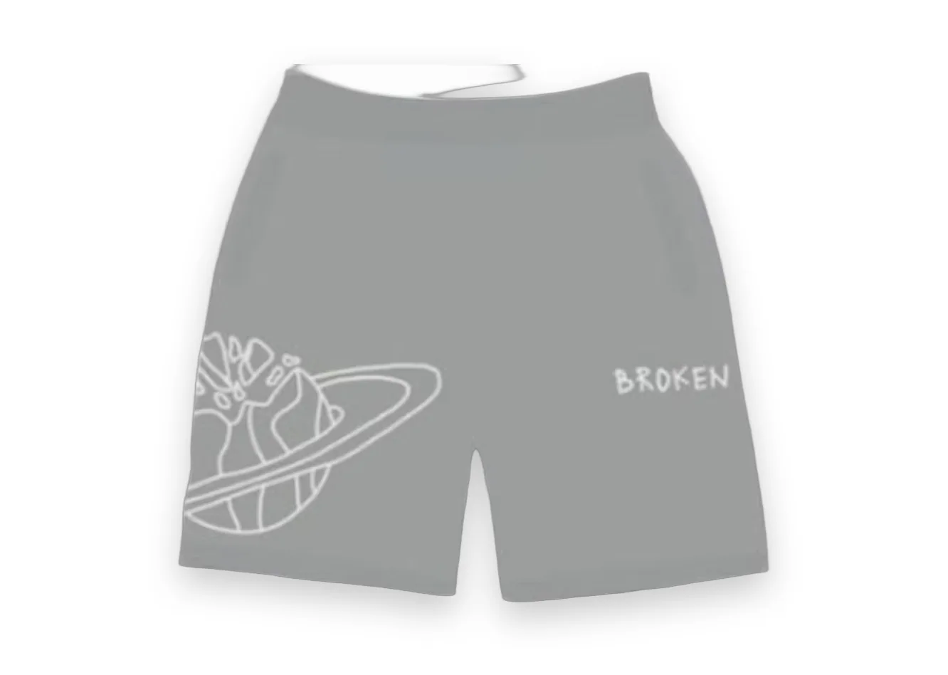 Broken Planet Market Outer Space Shorts Grey 1