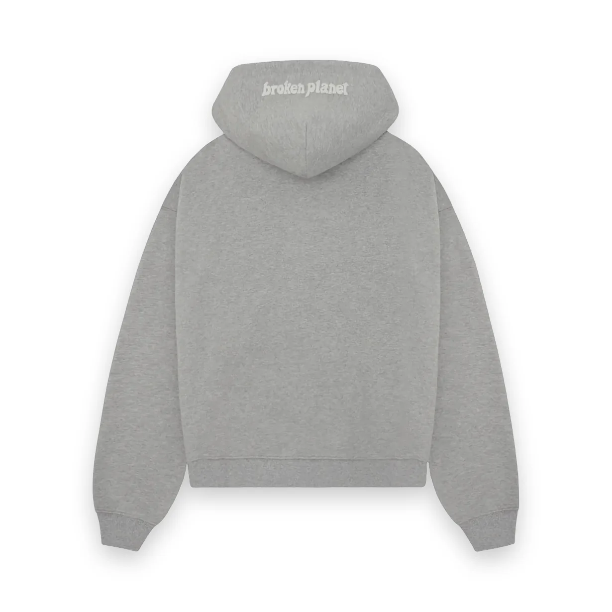 Broken Planet Market Outer Space Zip Up Hoodie Grey 2