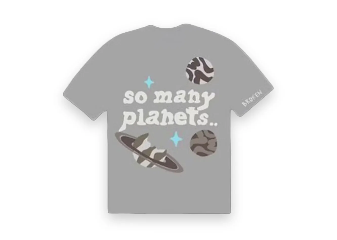 Broken Planet Market So Many Planets T-shirt Grey 1