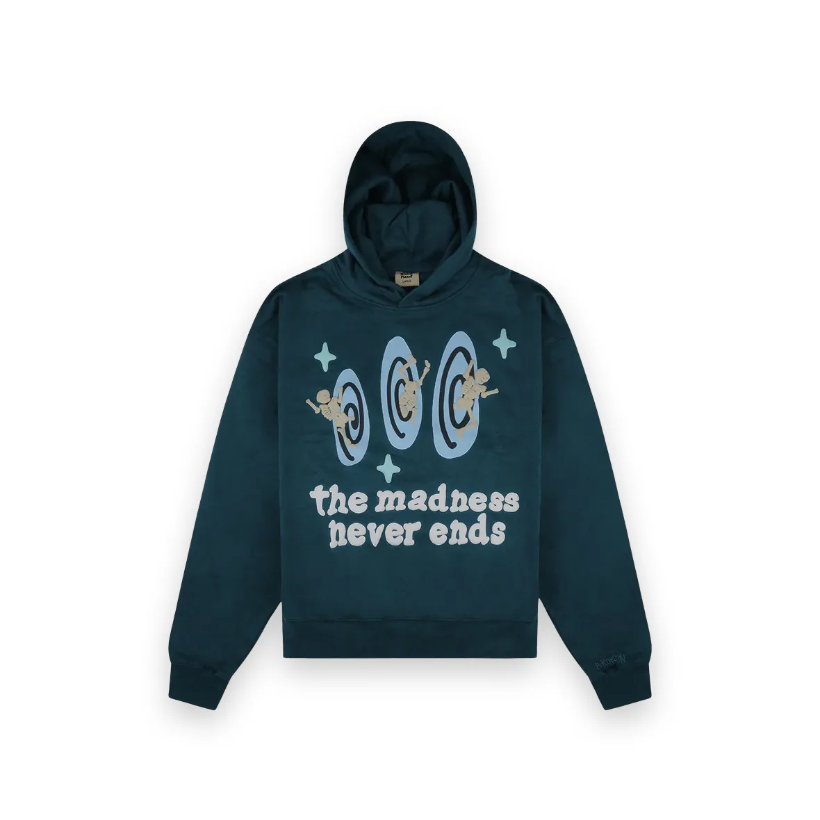 Broken Planet Market The Madness Never Ends Hoodie Navy 1