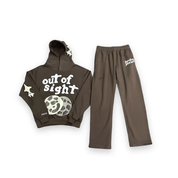 Broken Planet Out Of Sight Tracksuit Brown 1