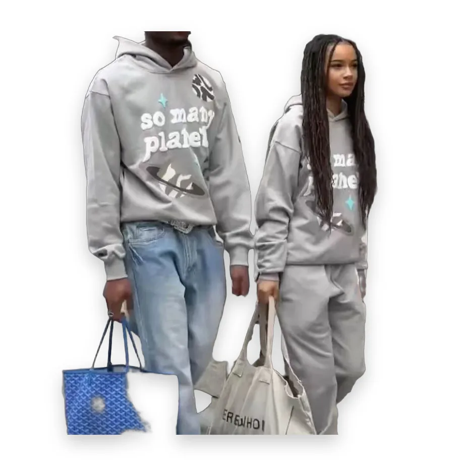 Broken Planet So Many Planet Hoodie- Gray 3