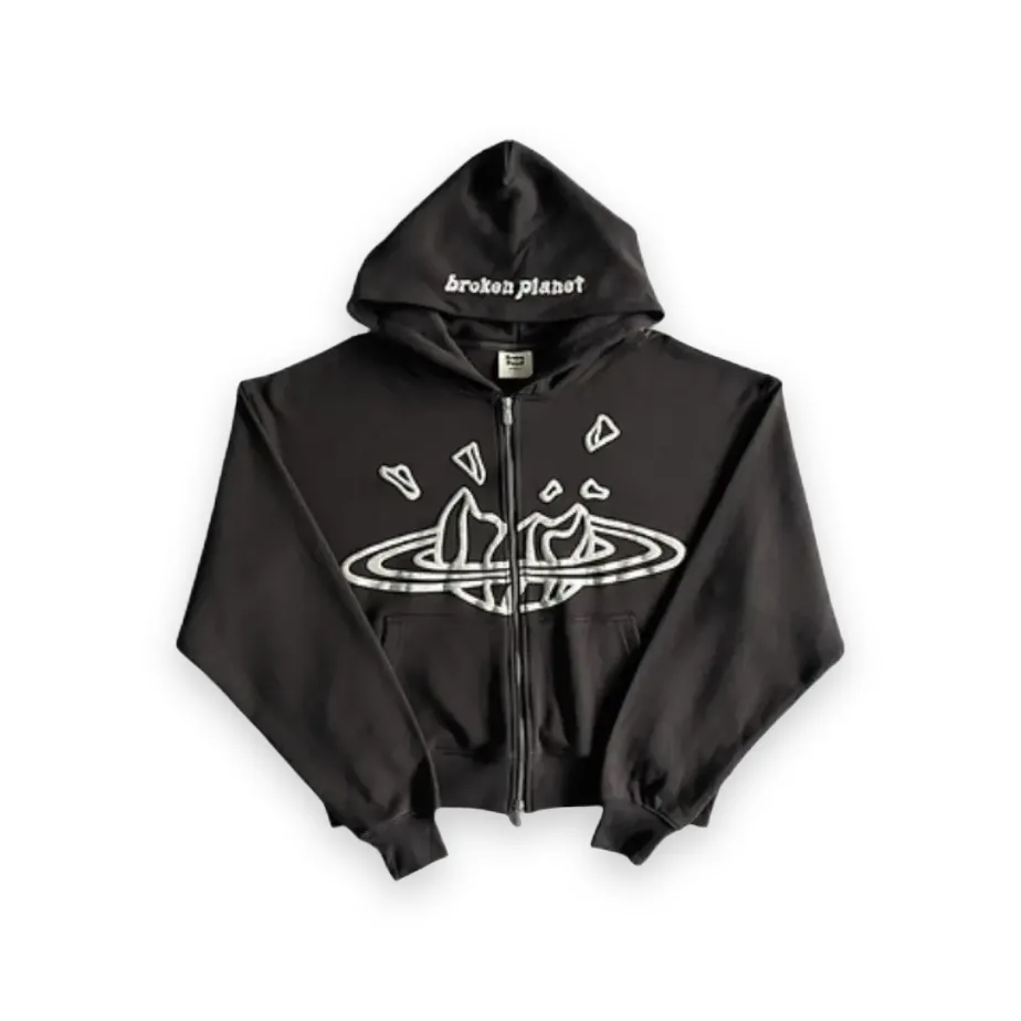 Broken Planet Twin Flames Zip Up Hoodie 1